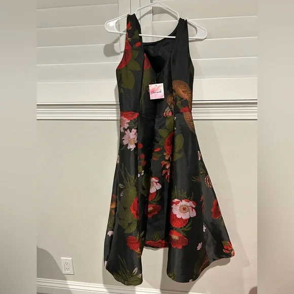 NWT CHICWISH GORGEOUS ROSE JACQUARD SLEEVELESS MIDI DRESS - Picture 8 of 13